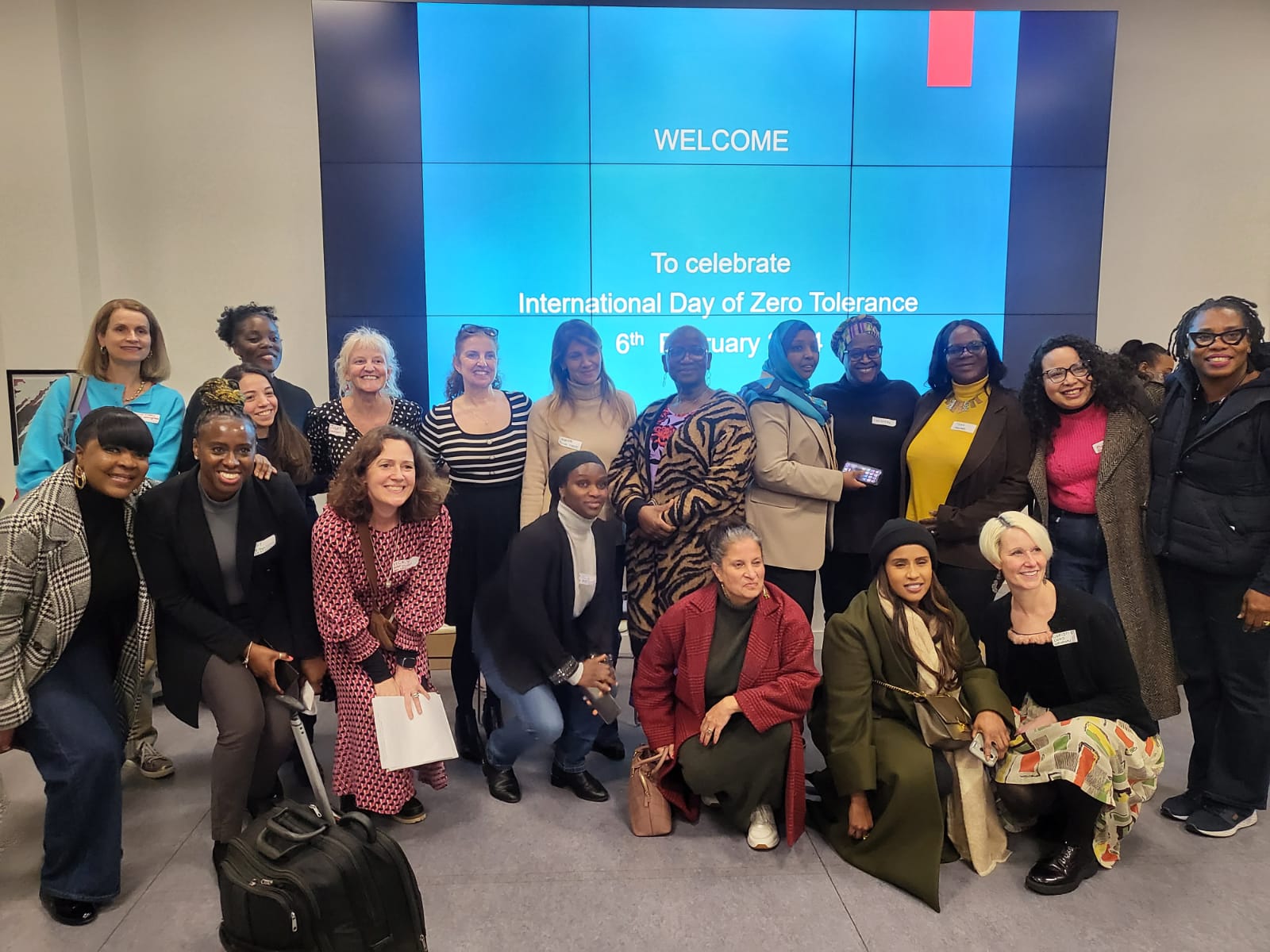 The group shot from the event