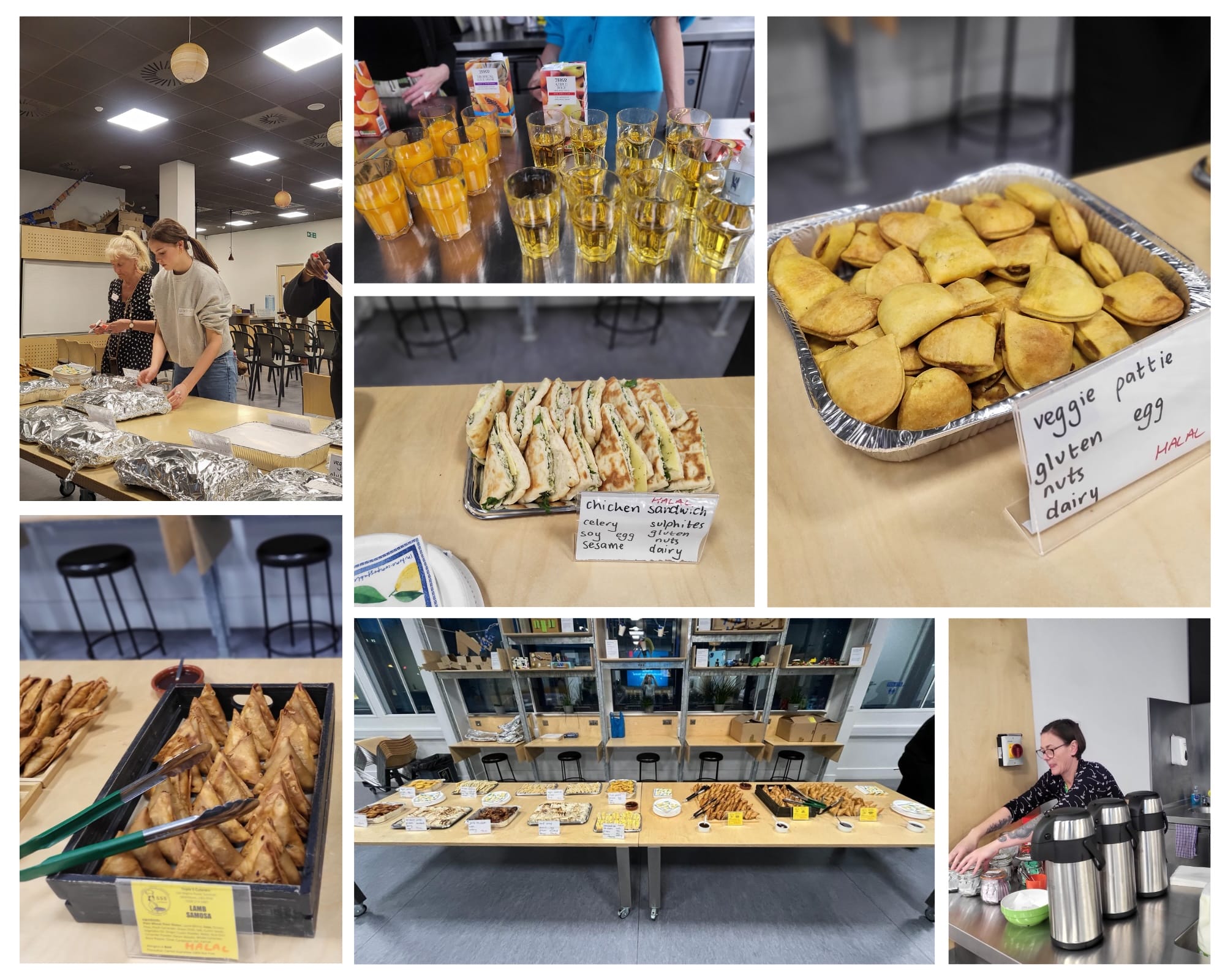 Delicious food served at the event