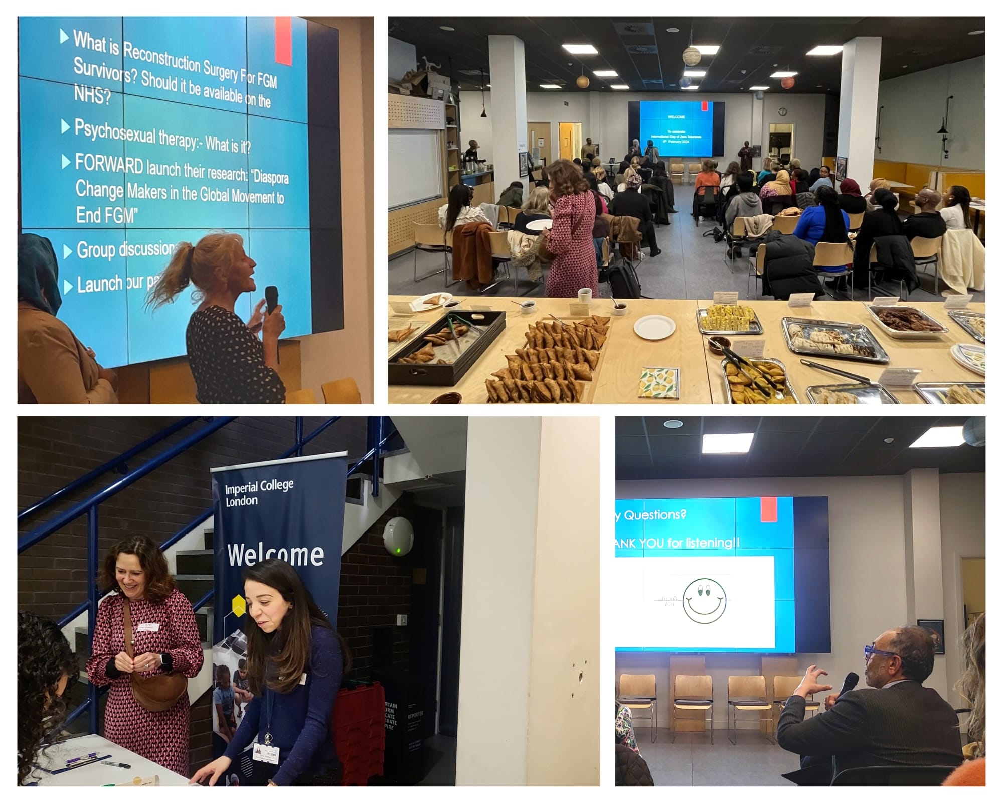 A montage of photos from the event