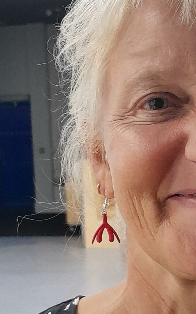 Juliet showing off her clitoris earrings!!